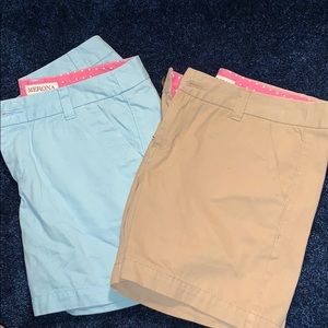 2 Merona kaki shorts